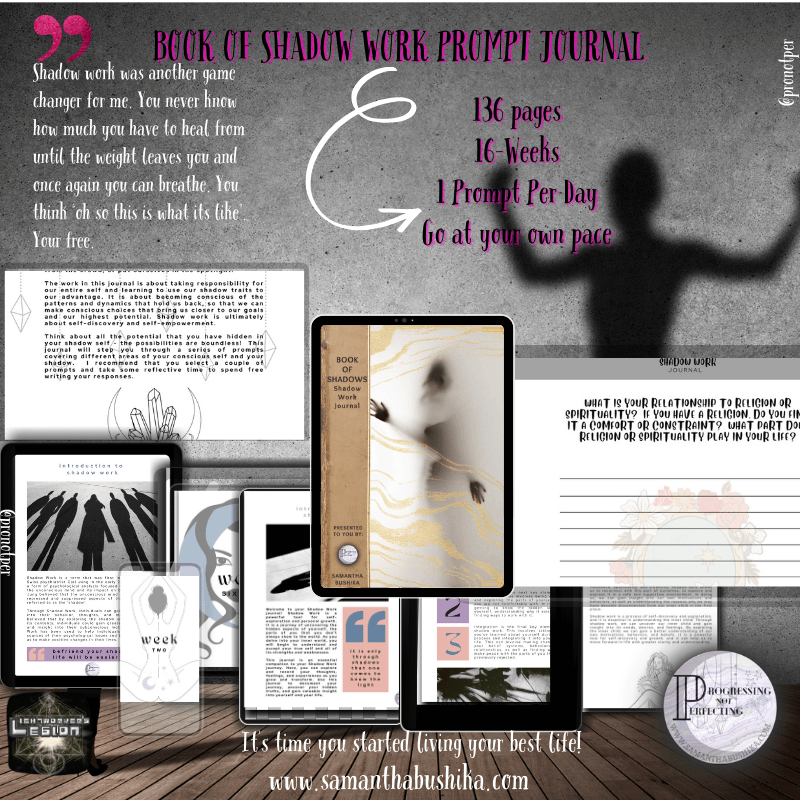 W Shadow Workbook Journal Mock Up (800 x 800 px) Shadow Work Mock up